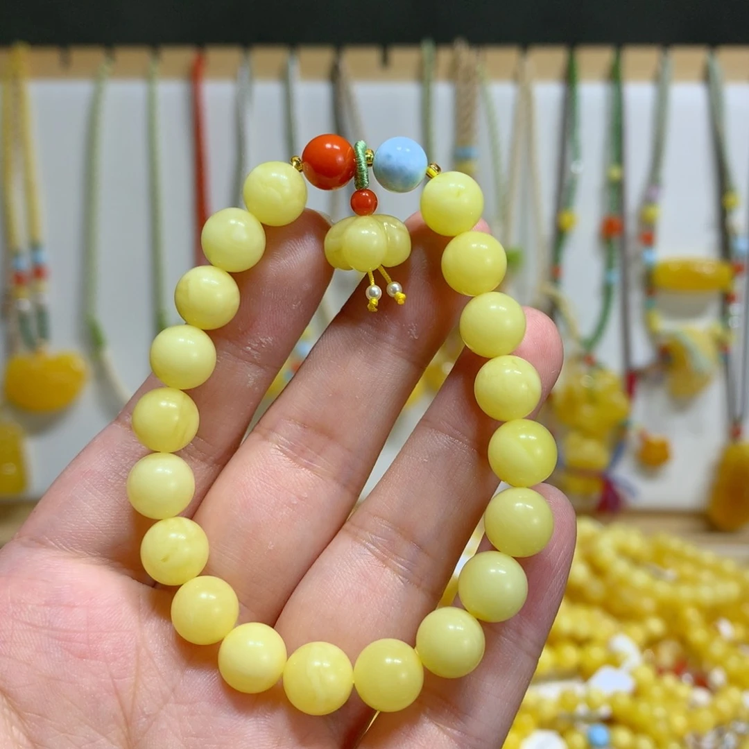 未镶嵌琥珀手链8.8mm