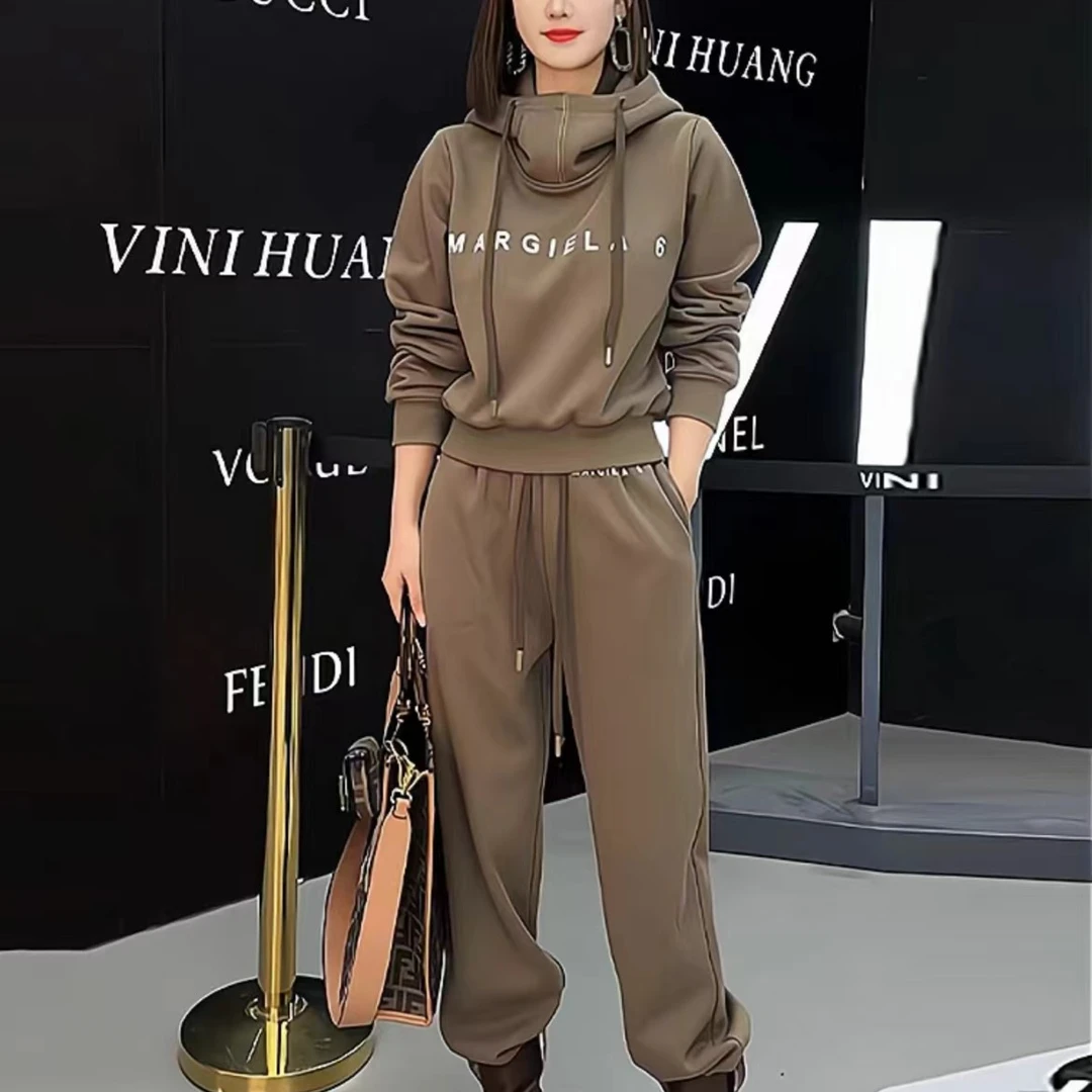 2025休闲时尚套装宽松洋气显瘦阔气质遮肉春季女装两件套秋冬
