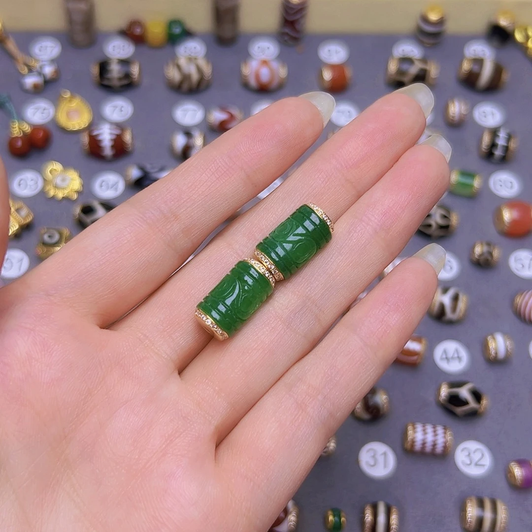 边***差玛瑙/玉髓单珠未镶嵌