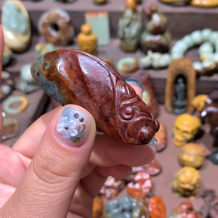 岫岩河磨玉（透闪石质玉）未镶嵌挂件