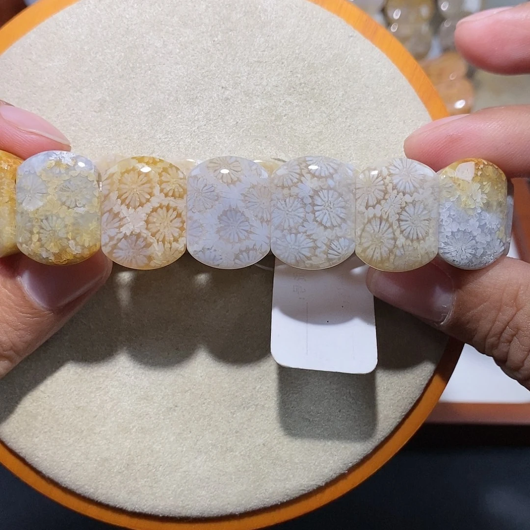 硅化珊瑚（珊瑚玉）手串未镶嵌好看39