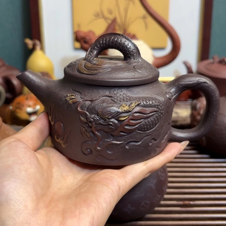 紫砂茶宠原矿精品高端紫砂壶