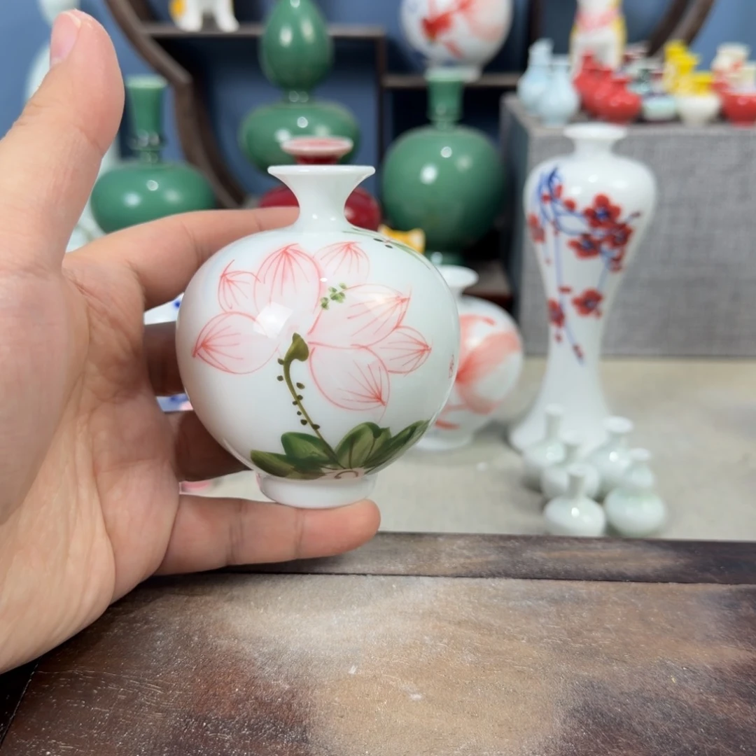 陶瓷手工小花器摆件