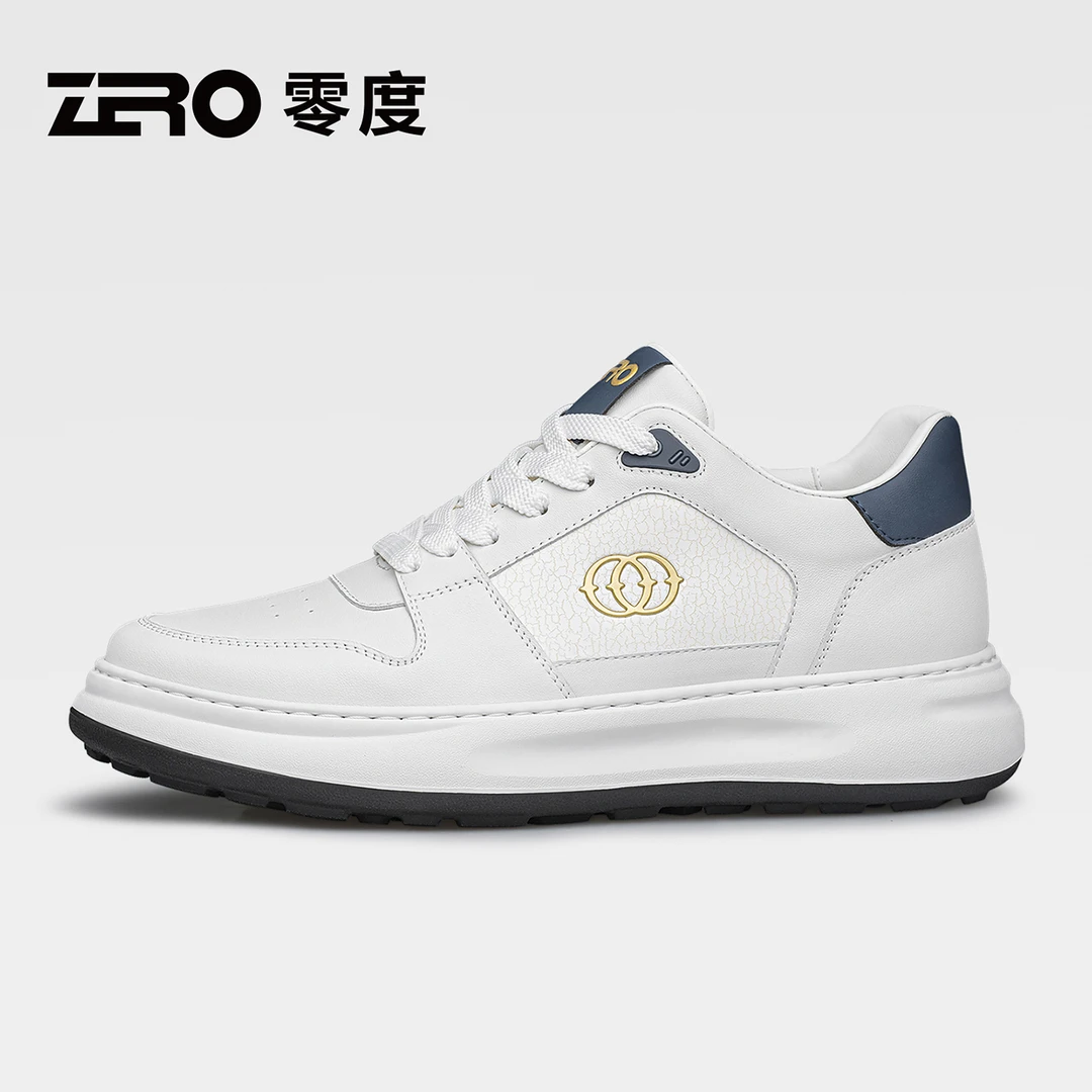 ZRO零度透气增高运动休闲鞋男士白色时尚休闲鞋秋季潮流鞋子53970