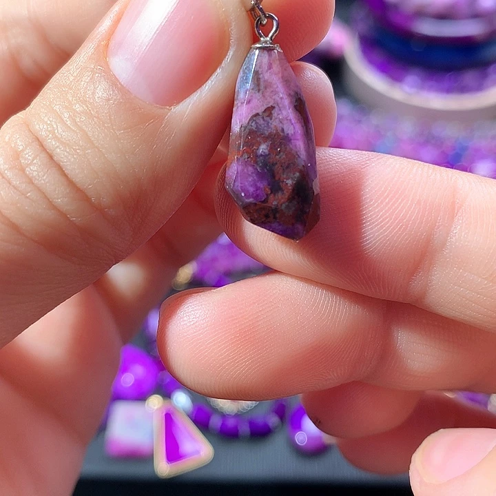 苏纪石（舒俱来）吊坠银S925镶嵌