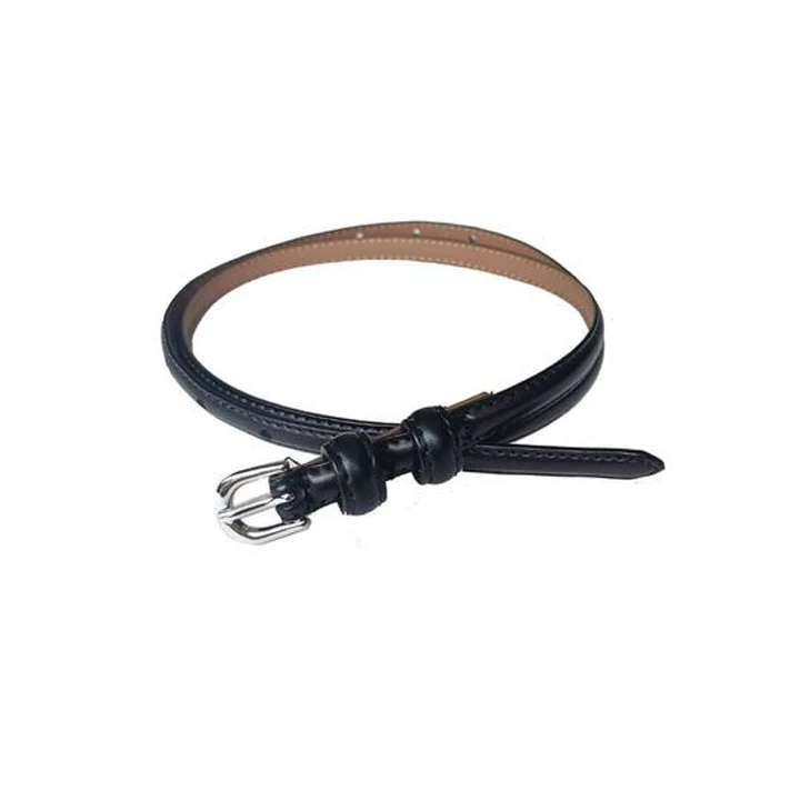 S·DEER圣迪奥简约女士休闲百搭便捷纯色黑色腰带S22384418