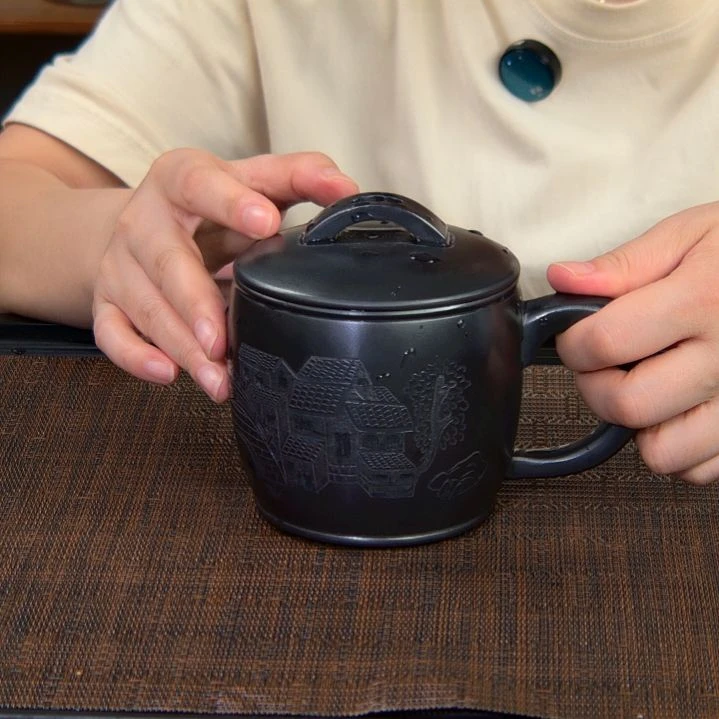 茶杯紫砂高货放漏