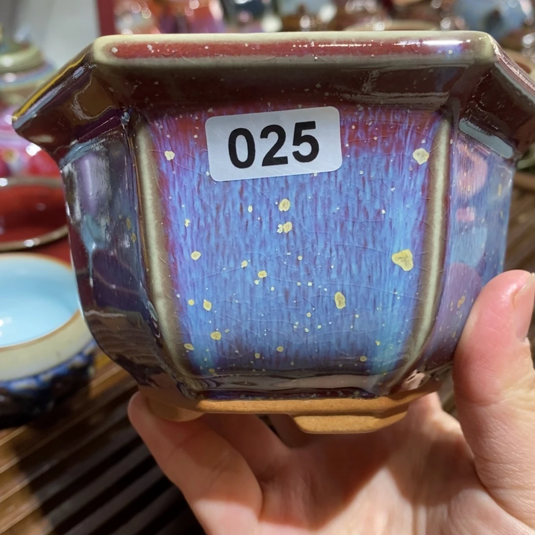 钧瓷小花盆全国艺术作品