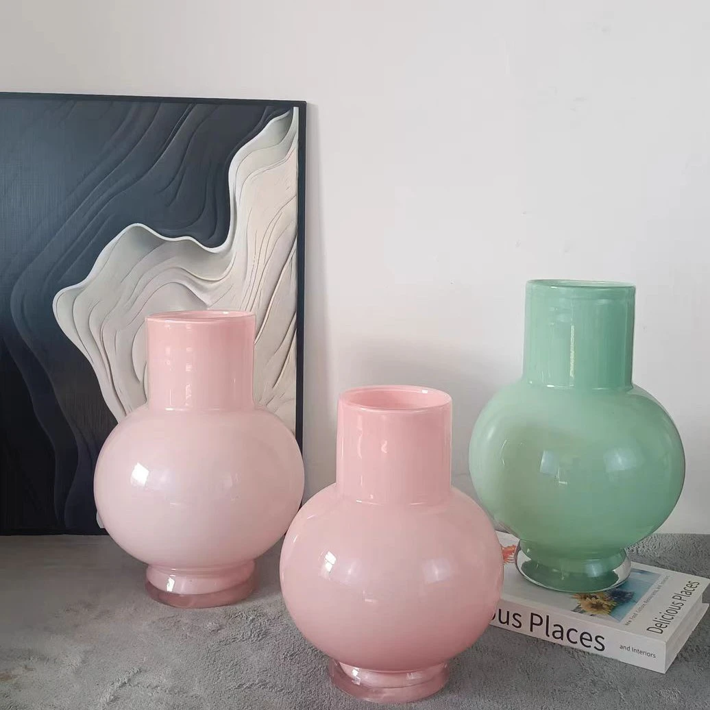 简约法式中古花瓶高级感艺术风琉璃最大径19厘米高28厘米福利款