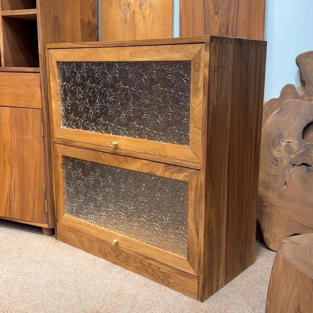 疆***）其它金属缅甸柚木翻斗柜