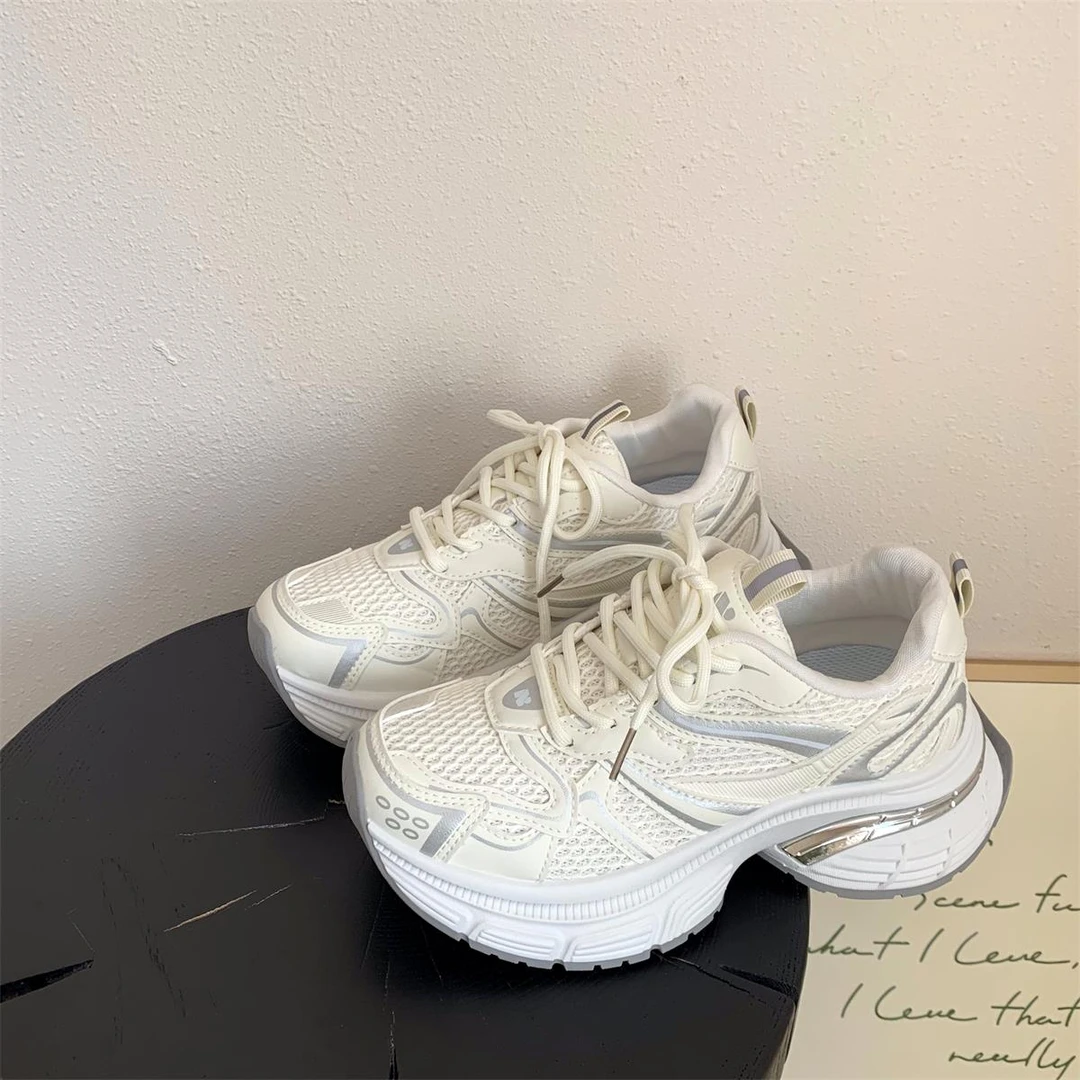 【JTG&SHOES 官方】2025秋季新款厚底老爹鞋女百搭增高小个子轻便