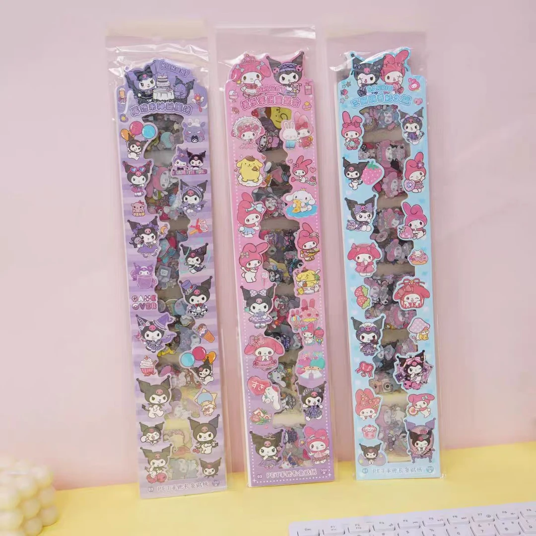 长条卡通PET免裁剪贴纸三丽欧麻薯女孩可贴离型本本册