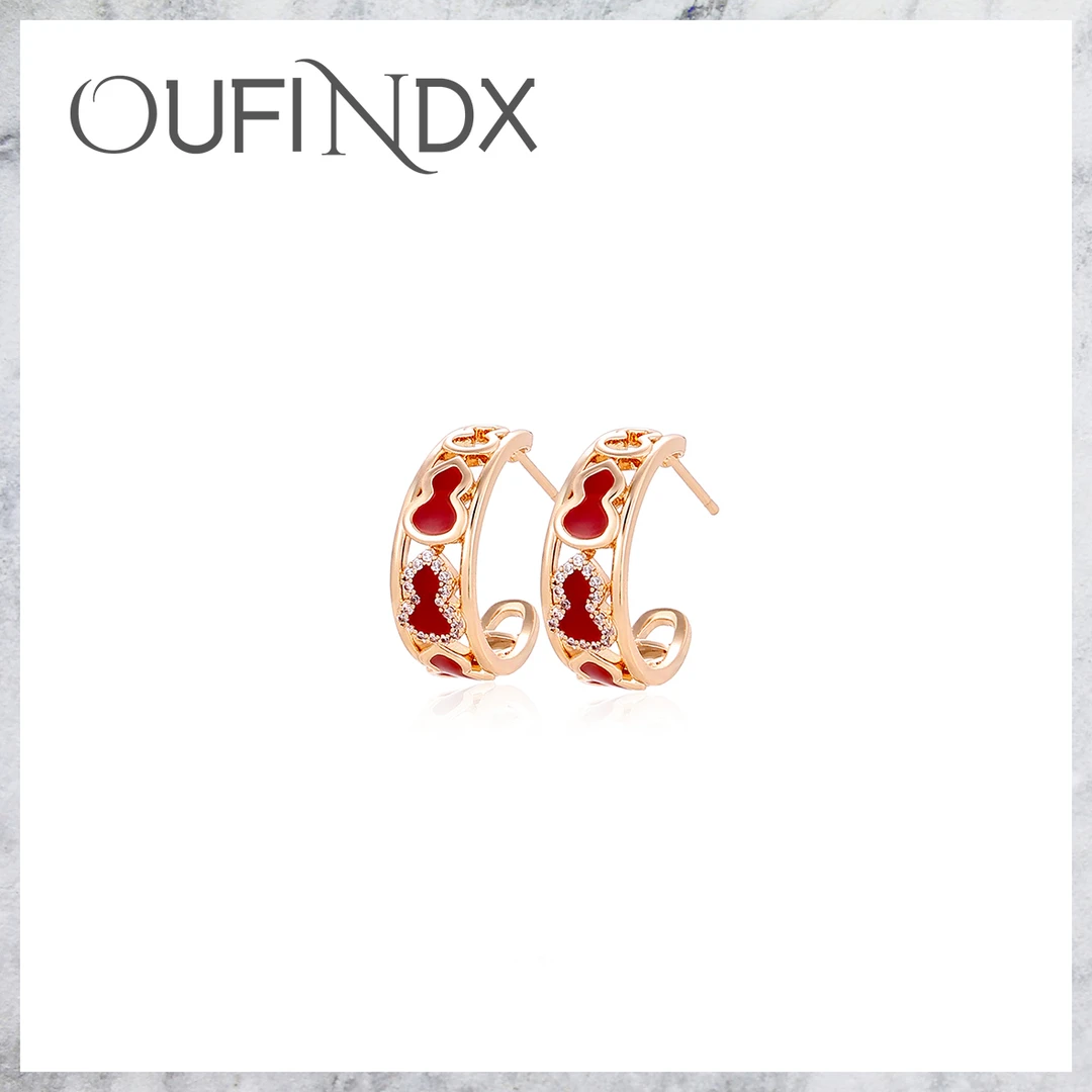 CZCZ法【高定】INDX设计师款葫芦耳钉~9031