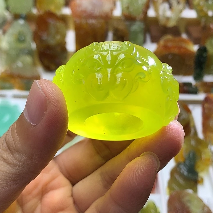 蛇纹石玉未镶嵌珠宝半成品