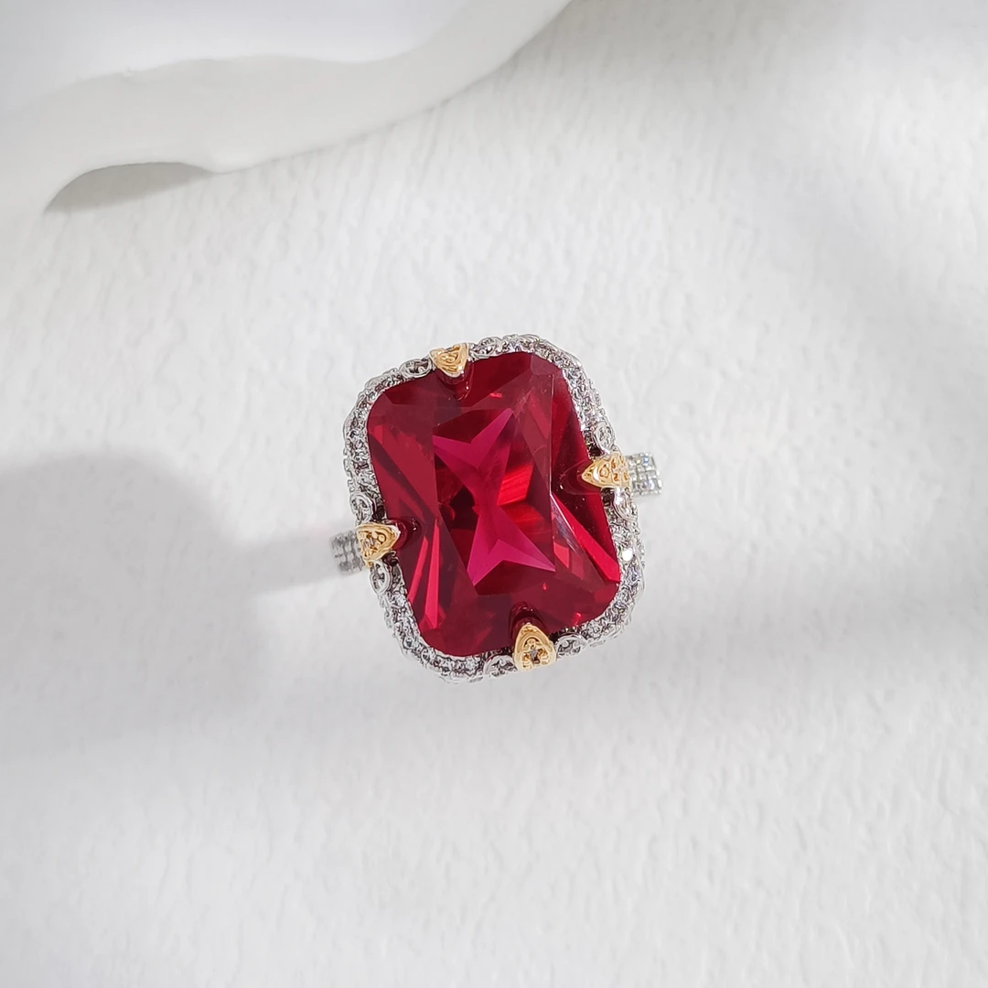 铜合金合成锆石戒指 PY-52260 戒指时尚轻奢气质简约精致