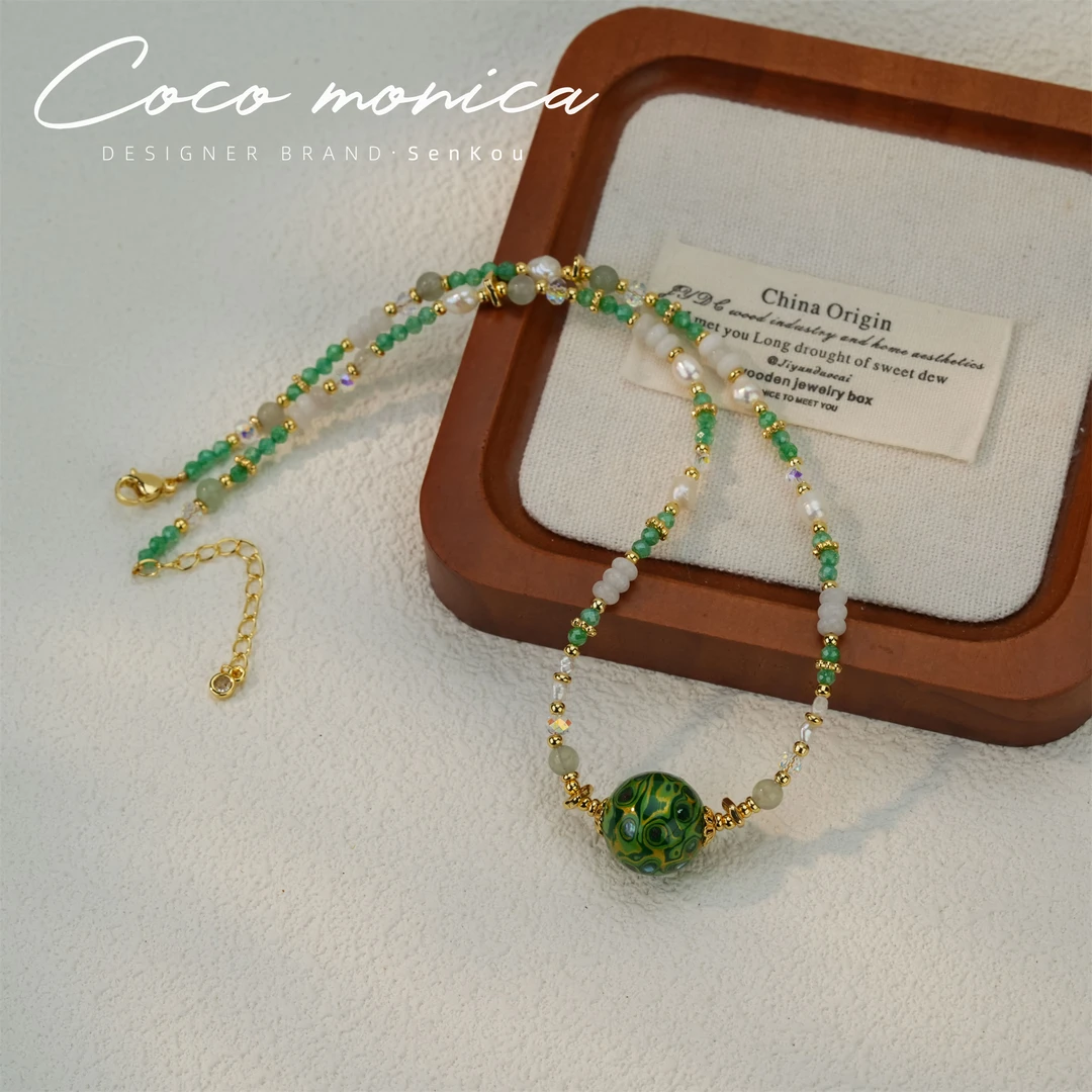 【小霞珠宝】项链珍珠手工气质轻奢时尚百搭复古小众单圈AB420