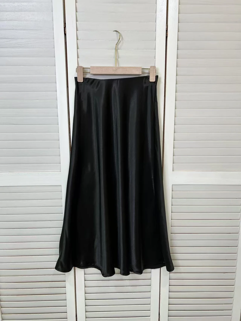 8210松紧腰鱼尾半身裙女款气质显瘦时尚百搭简约半身裙