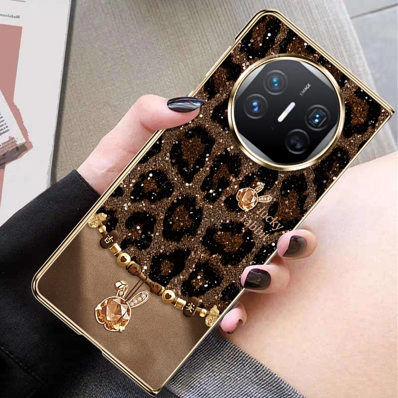 豹纹幸运兔适用华为Mate X7手机壳matex6典藏版X5保护套Ins风复古