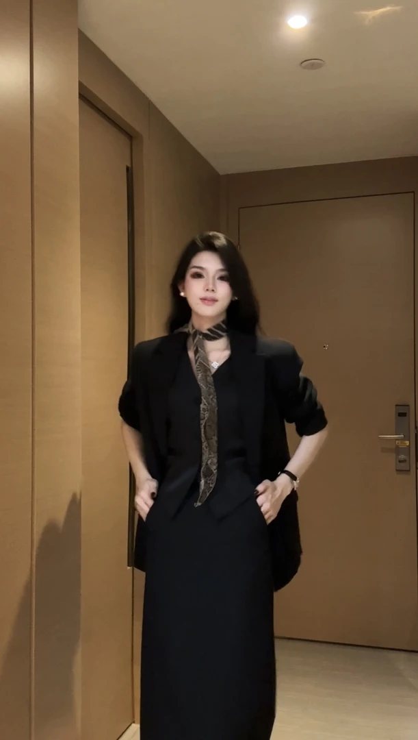 【酷飒街头】气质时尚网红百搭休闲黑色韩版西装外套9900款