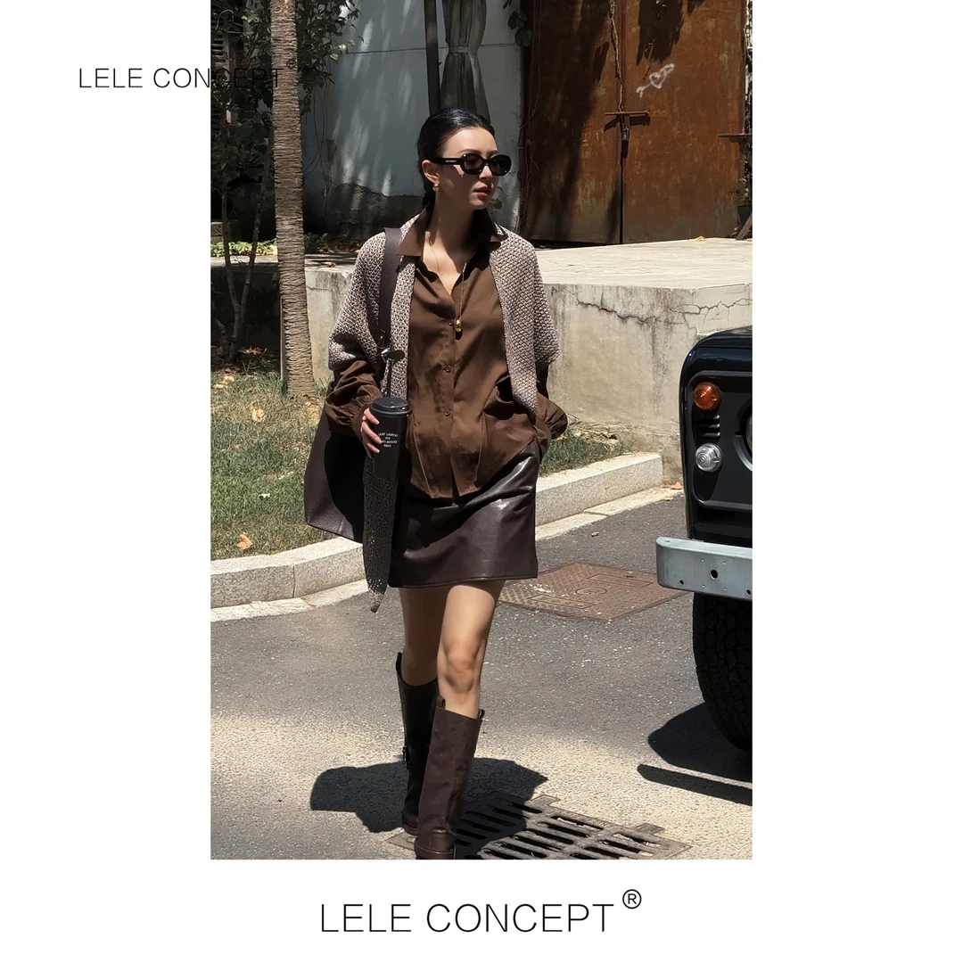 LELE CONCEPT丨【如一】气质时尚压皱衬衫FC25C0060W