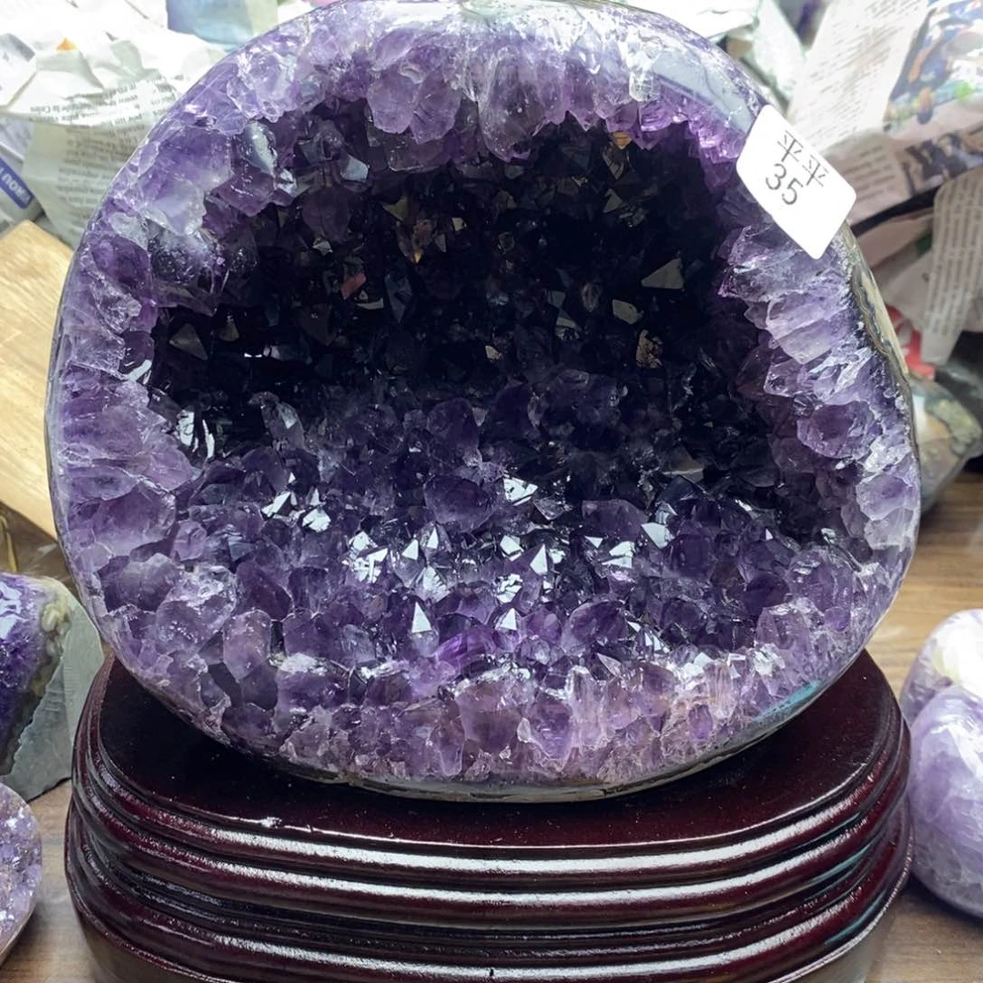 甘***r紫晶珠宝半成品未镶嵌