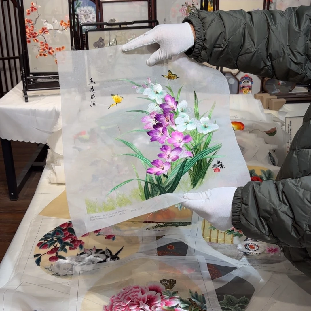 织绣纯手工制作工艺