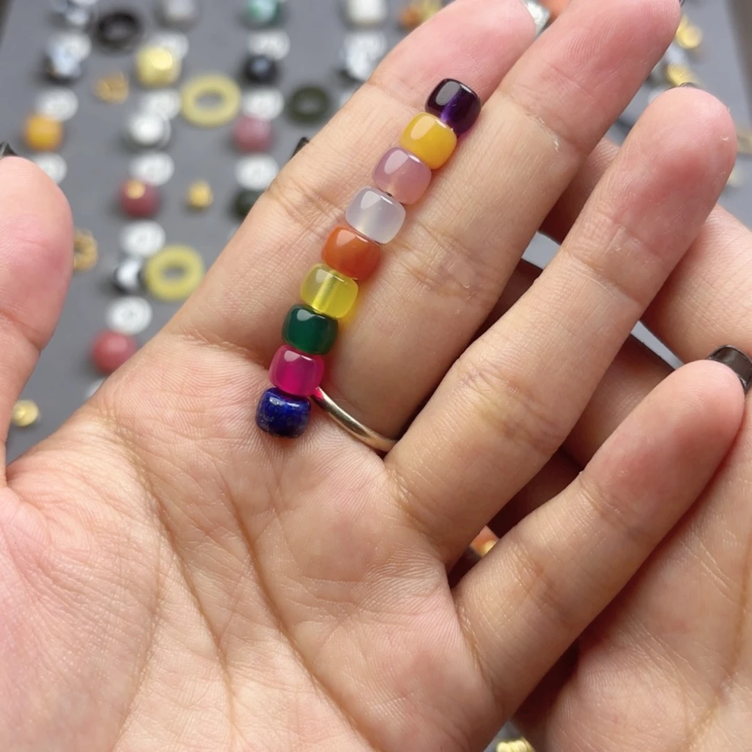 玛瑙/玉髓1未镶嵌7mm原矿多宝