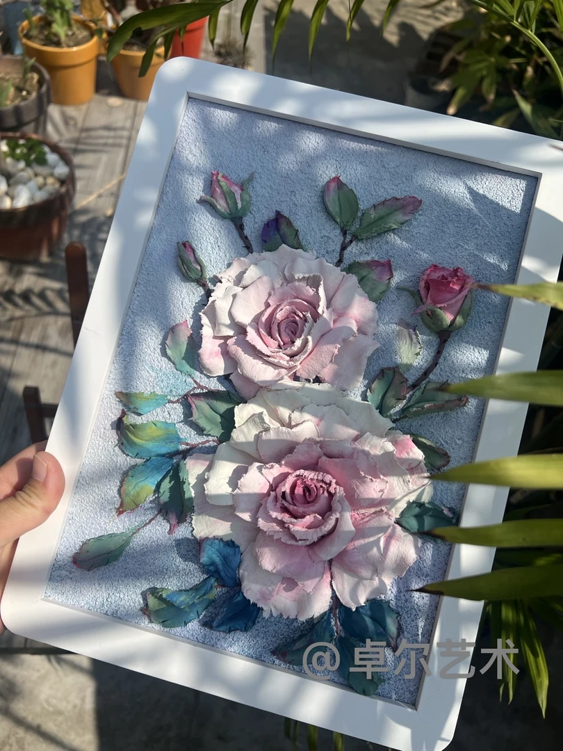 卓尔艺术   盛开的玫瑰24*33CM