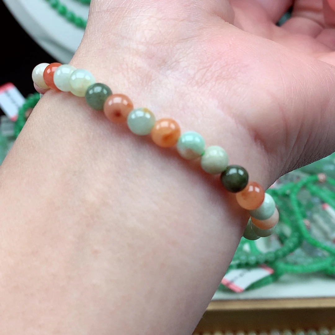 翡翠未镶嵌毛衣链