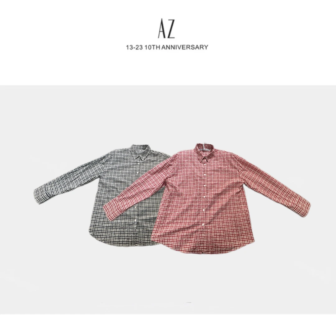 LIS&AZ-翻领格子衬衫g5318