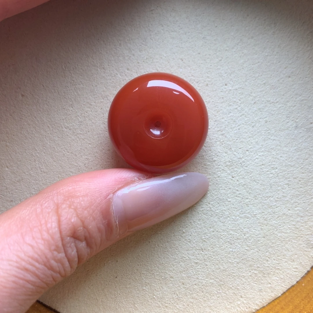 南红玛瑙未镶嵌保山天然原矿南红平安扣吊坠