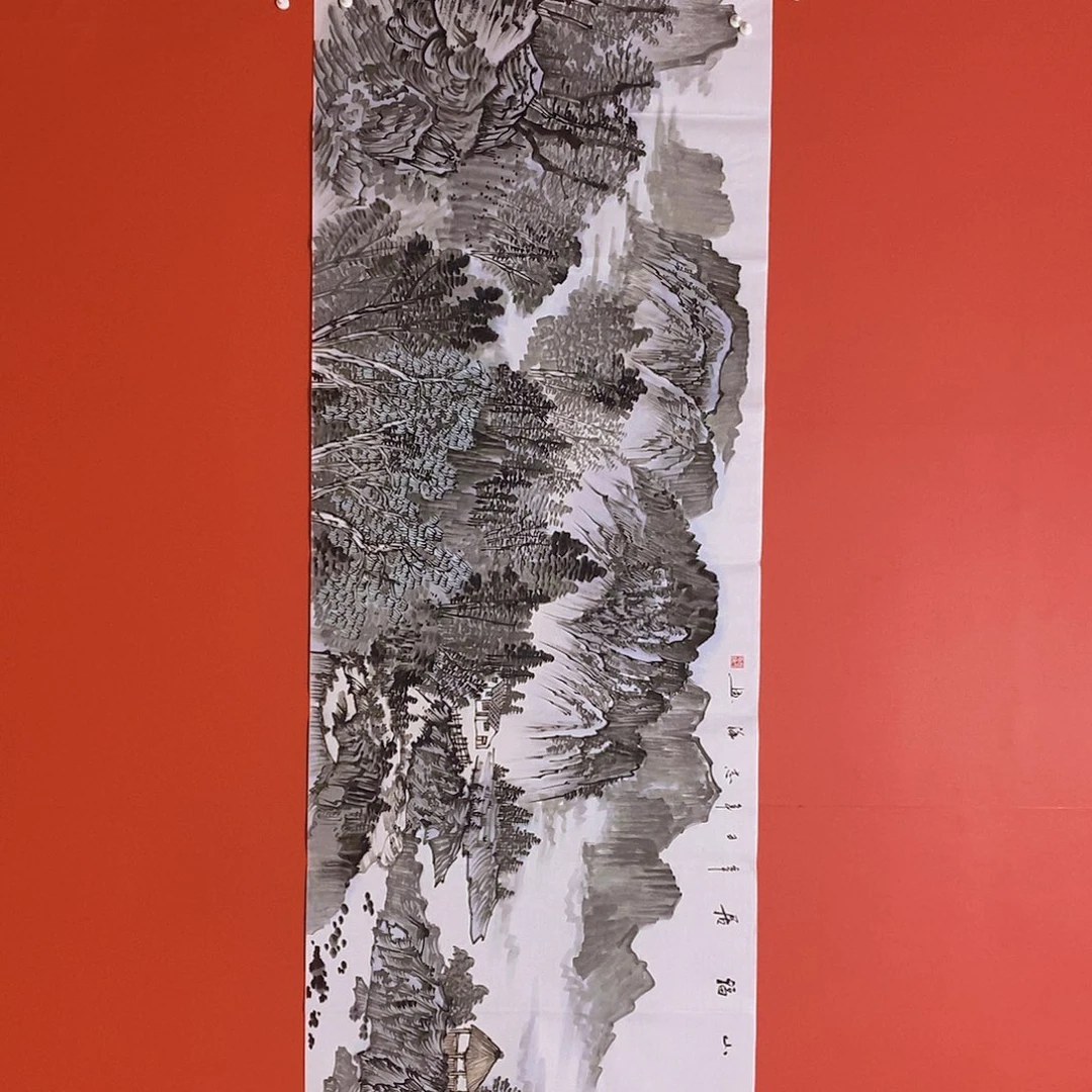 国画山水花鸟国画作品