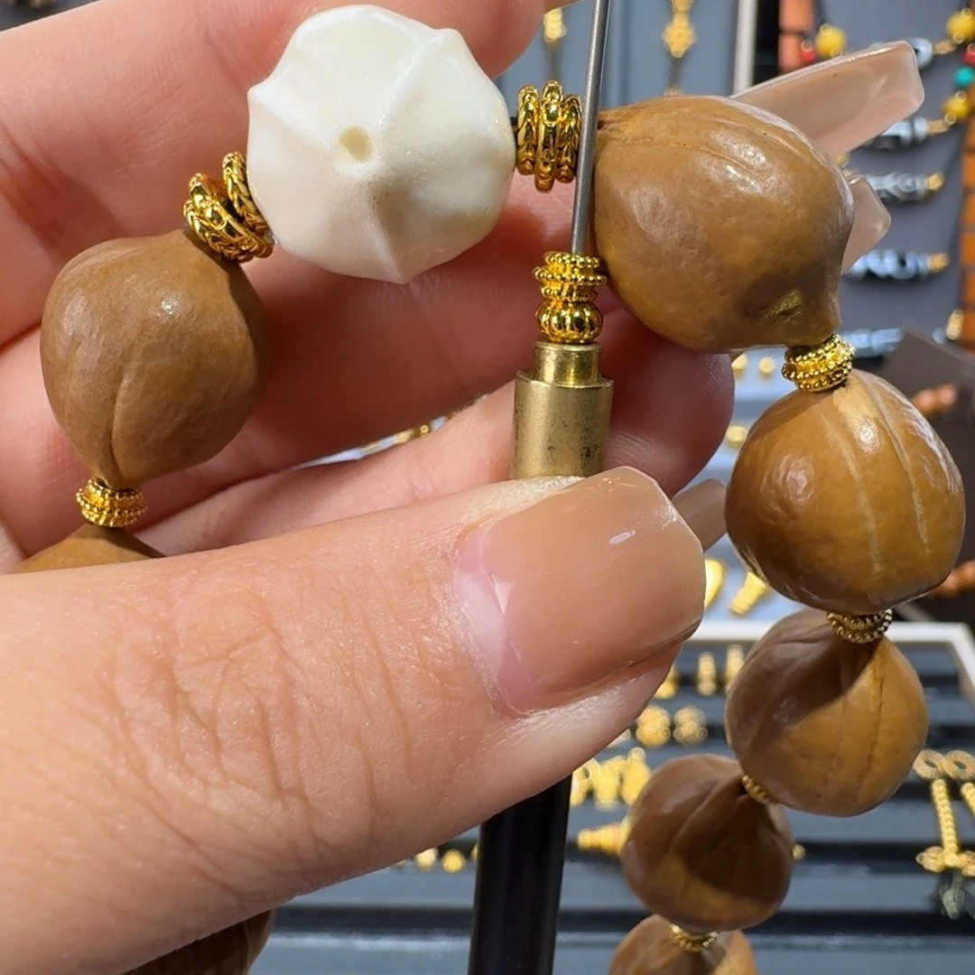 足银玻璃桃禧文玩配饰