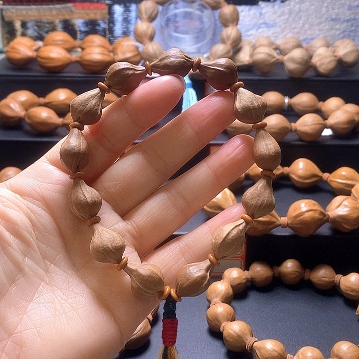 手串橄榄核[福智圆满]小宝瓶异型核