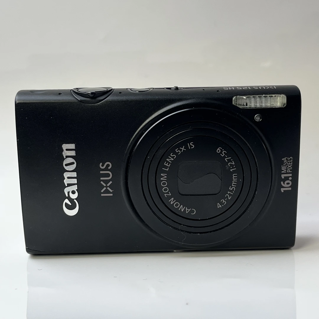 95新 Canon/佳能 ixus125黑色1600w像素5x光变ccd数码相机