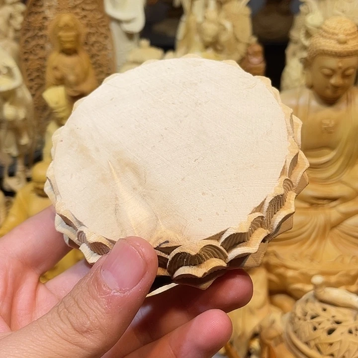 黄杨木瑕疵莲花座