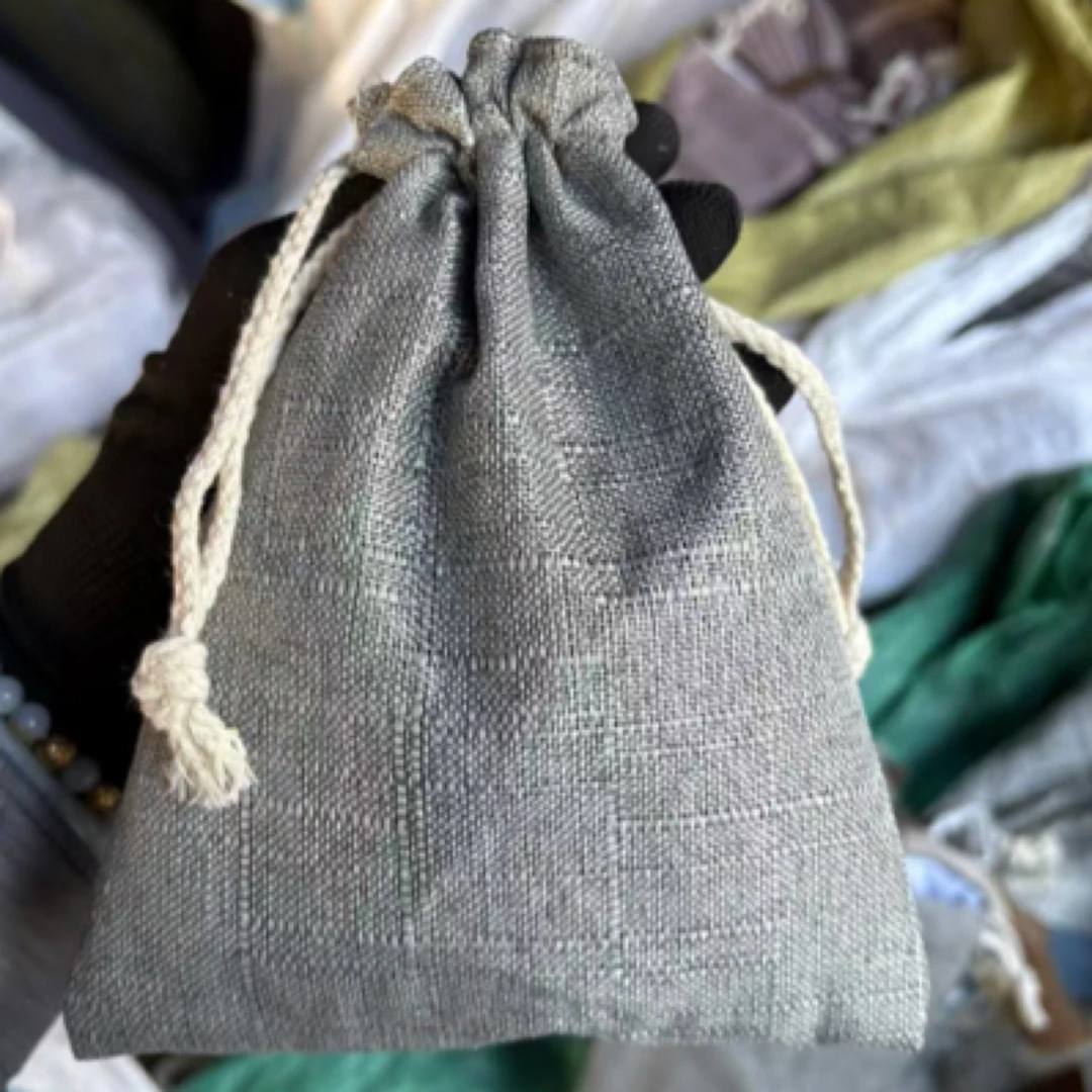 灰色大容量袋子白色米色手工紫色饰品袋绒面首饰袋高品质束口袋