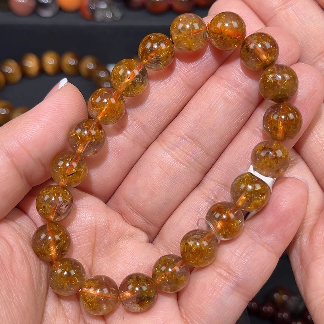 水晶钛晶花手链A10未镶嵌君*