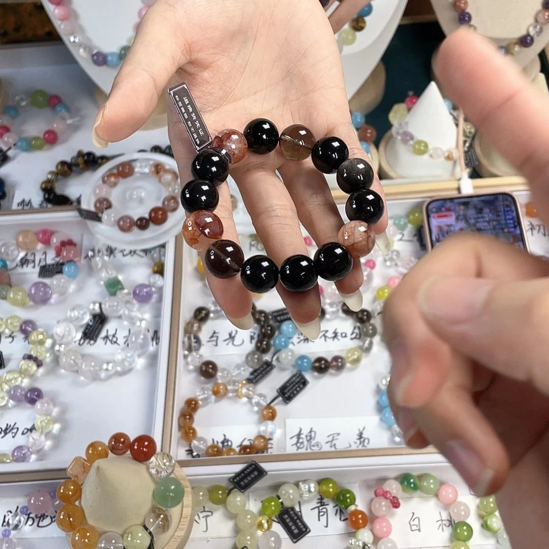 银S925镀金镶嵌手链水晶