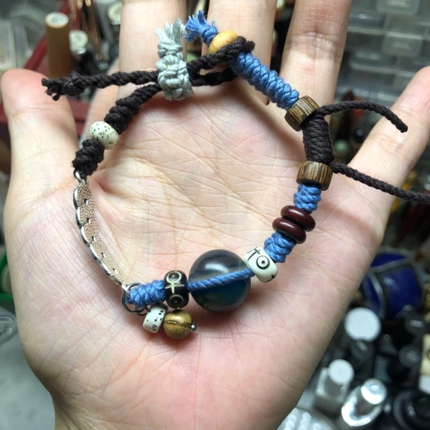 合金木质手链 手工作品 不退不换