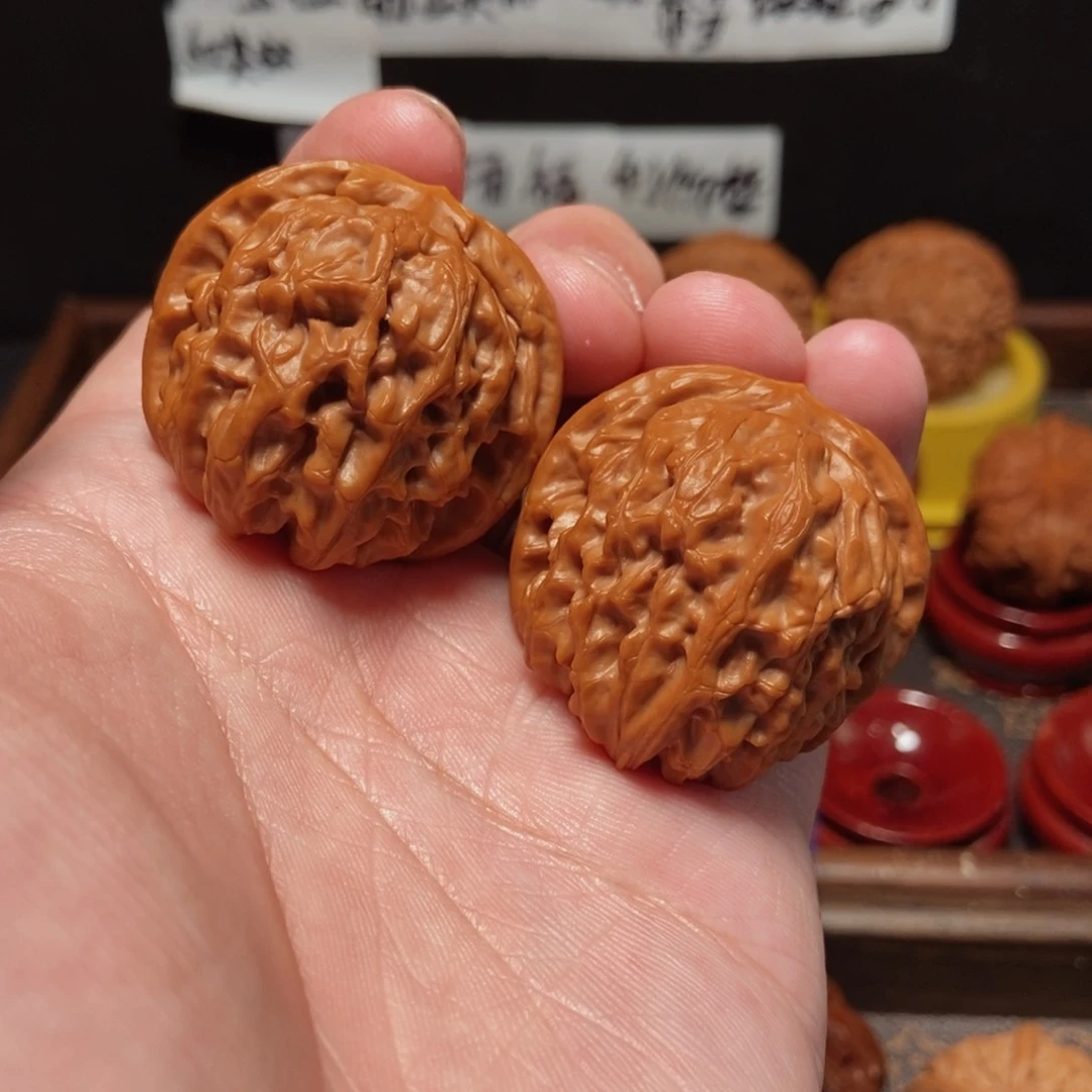 吊坠文玩核桃金麒麟38尺10