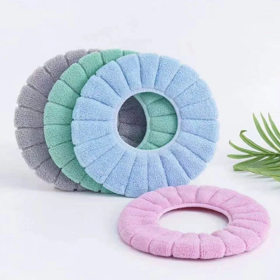 B2041 南瓜条马桶垫 四季通用马桶圈毛绒坐垫