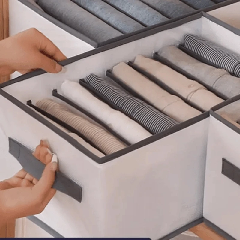 衣物收纳箱分格抽屉分隔整理收纳盒衣橱收纳整理分层裤子收纳神器