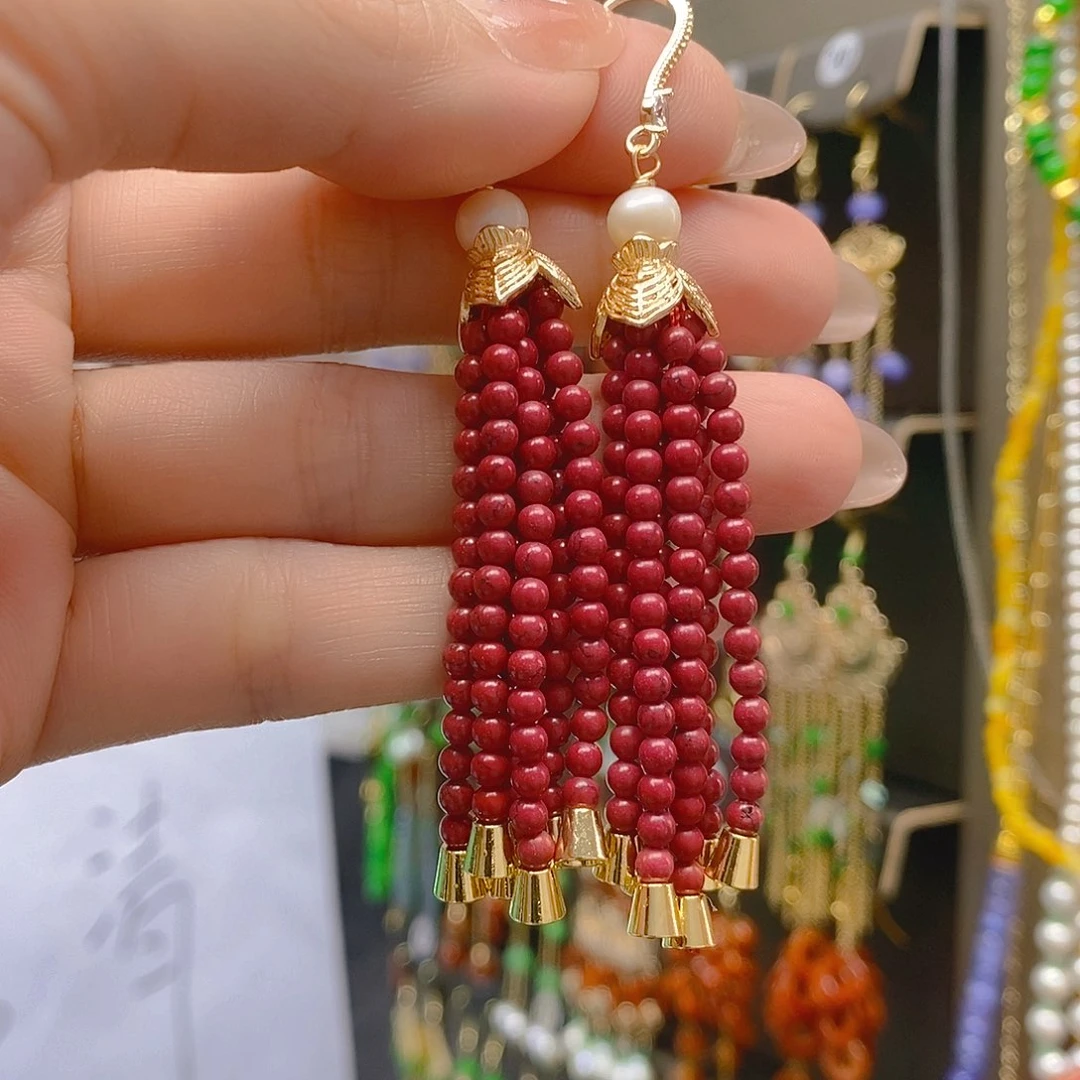 玛瑙/玉髓耳饰合金玛瑙