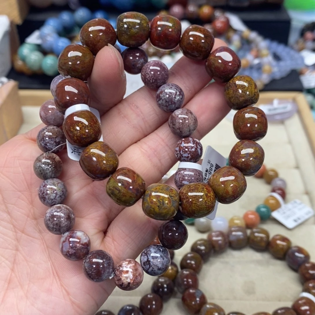 硅化珊瑚（珊瑚玉）手链未镶嵌绿****】232