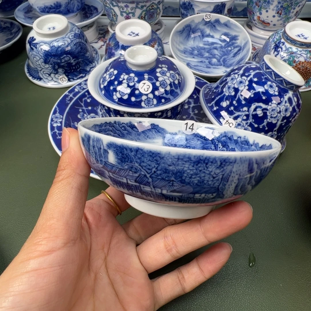 陶瓷景德镇纯手工纯手绘茶具木木14