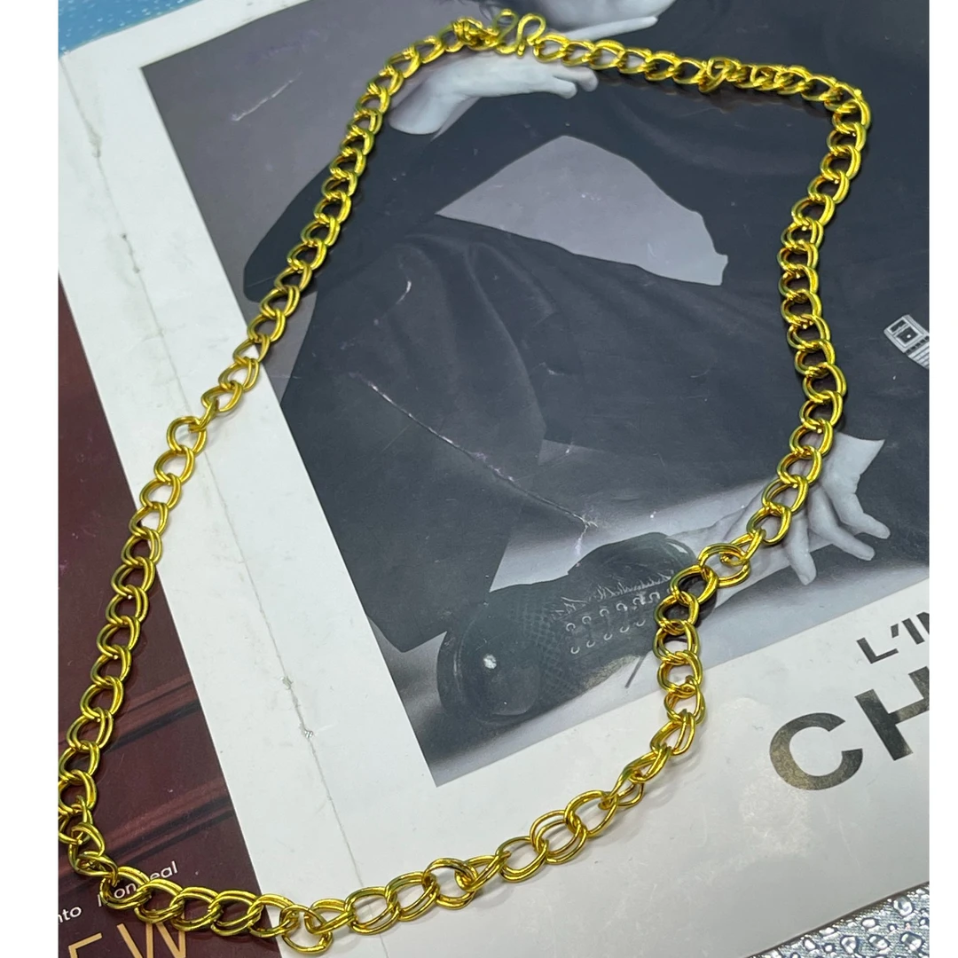 铜合金项链 铜合金项链 铜合金项链 项链dilzok 新款金色时尚