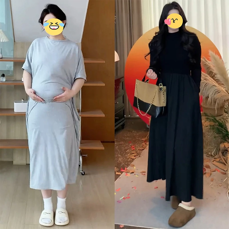 冬季配大衣法式毛衣裙赫本风内搭打底黑色针织长袖连衣裙子女秋冬