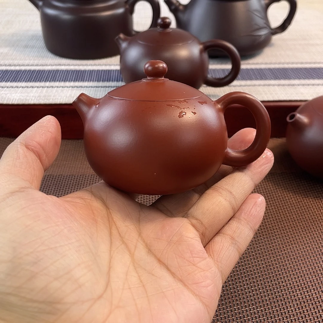茶壶紫砂原矿朱泥西施120cc