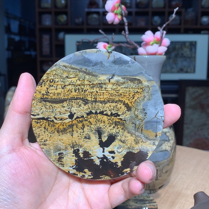 广西国画石摆件，观赏收藏